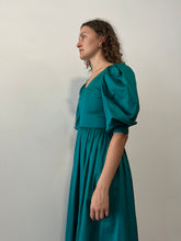 80s Emerald Laura Ashley Dress