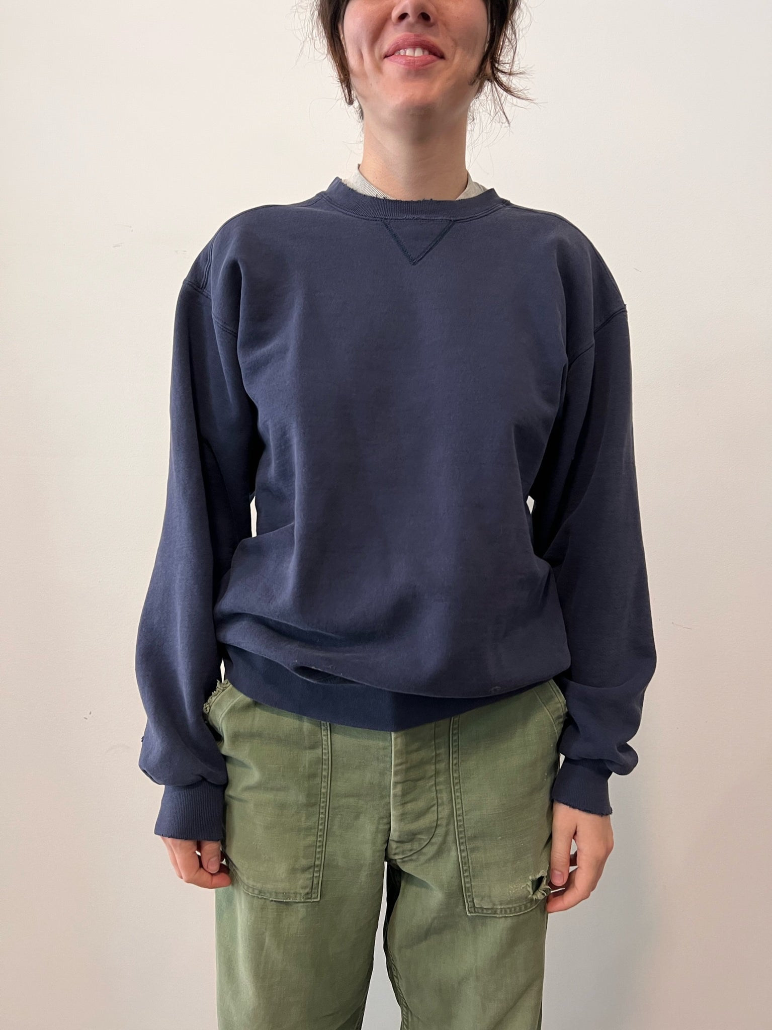 80s Navy L.L. Bean x Russell Sweatshirt