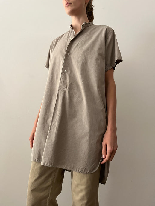 40s/50s Cotton Short Sleeve Pullover Work Shirt