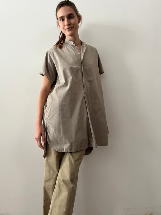 40s/50s Cotton Short Sleeve Pullover Work Shirt